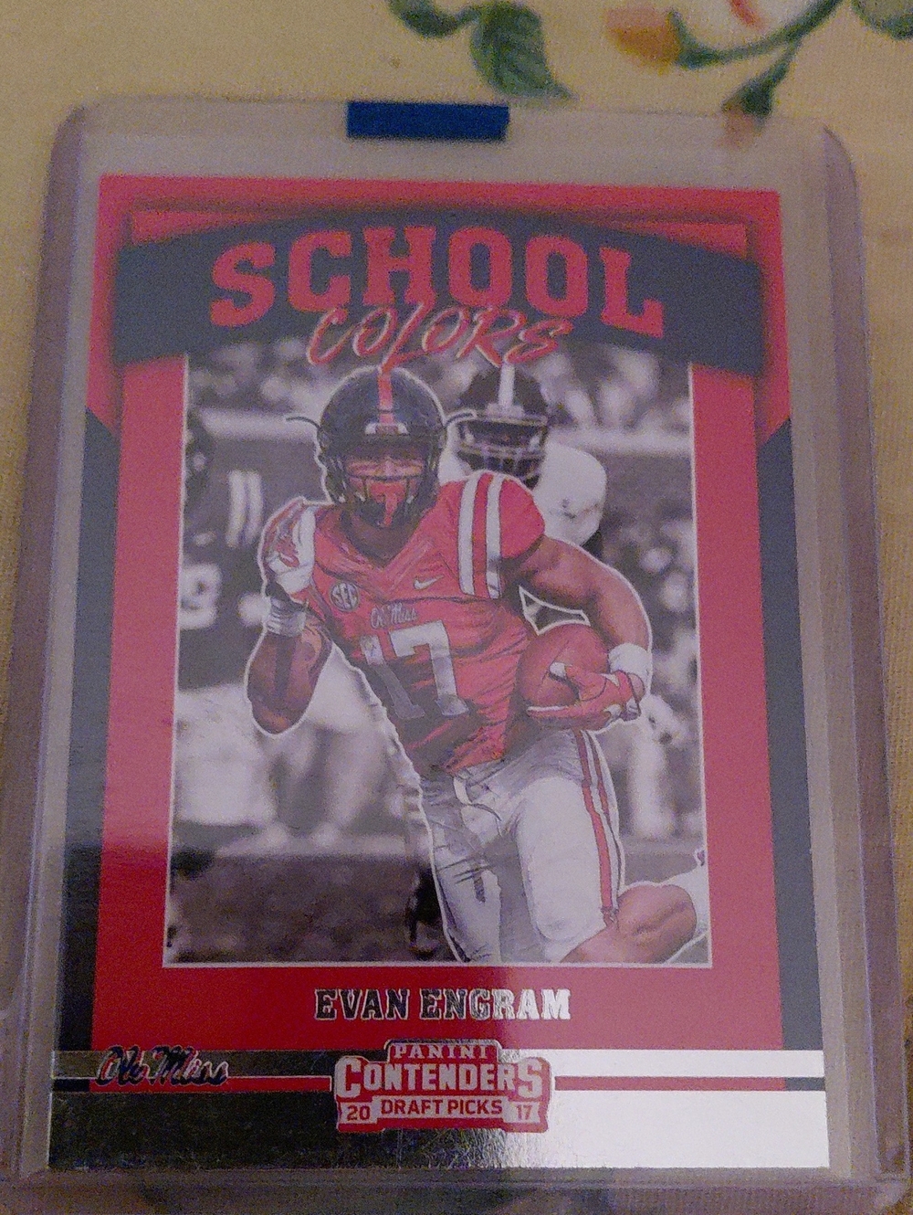 Panini Contenders School Colors Football Trading Card - Red